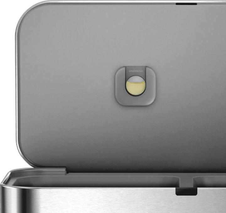 Actual product image Simplehuman Waste garbage can Dual Compartmen 25 l, silver (25 l)