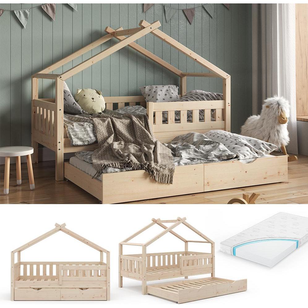 Thumbnail - VitaliSpa, Kinderbett, Hausbett Design (80 x 160 cm)