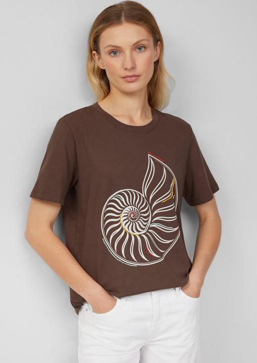 Actual product image S.Oliver T-Shirt Jersey-T-Shirt mit Frontprint und Schmuckperlen (36)