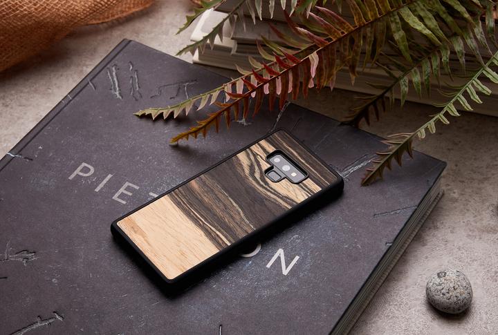 Actual product image Man&Wood SmartPhone case Galaxy Note 9 white ebony black (Samsung Galaxy Note 9)