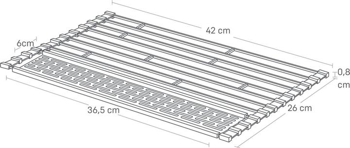 Produktbild Yamazaki Faltbare Abtropfmatte TOWER