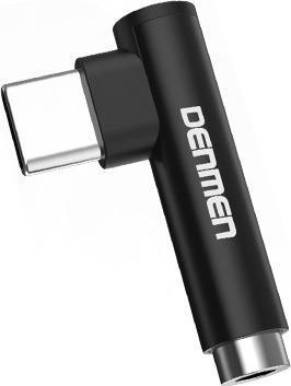 Produktbild Techonic Hf-Adapter Typ C Denmen Schwarz Audio-Buchse Du03