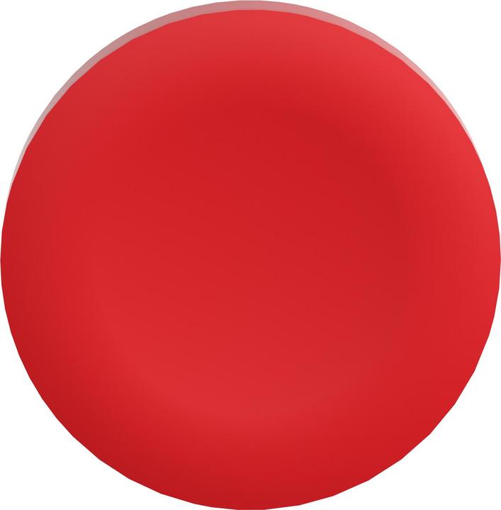 Actual product image Schneider Electric red plain cap for flush PUSHBUTTON