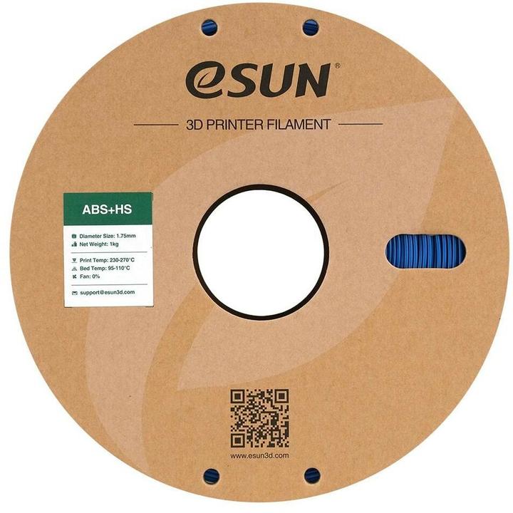 Image du produit eSUN EABS+HS 1,75mm BLUE 1kg (ABS, 1.75 mm, 1000 g, Bleu)