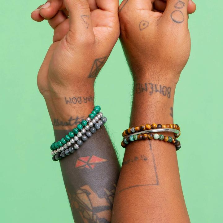 Immagine prodotto Balibay Derio (20.50 cm, Pietra preziosa, Malachite, Argento 925)