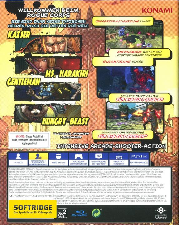 Produktbild Konami Contra - Rogue Corps (PS4, Multilingual)