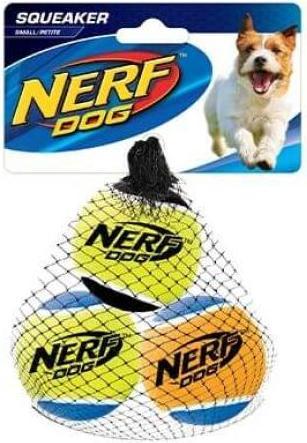 Productafbeelding Hagen Nerf tennisbal piepend medium 3st (Bal speelgoed hond)