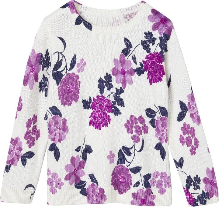 Actual product image Vertbaudet Girls jumper with flowers (86)