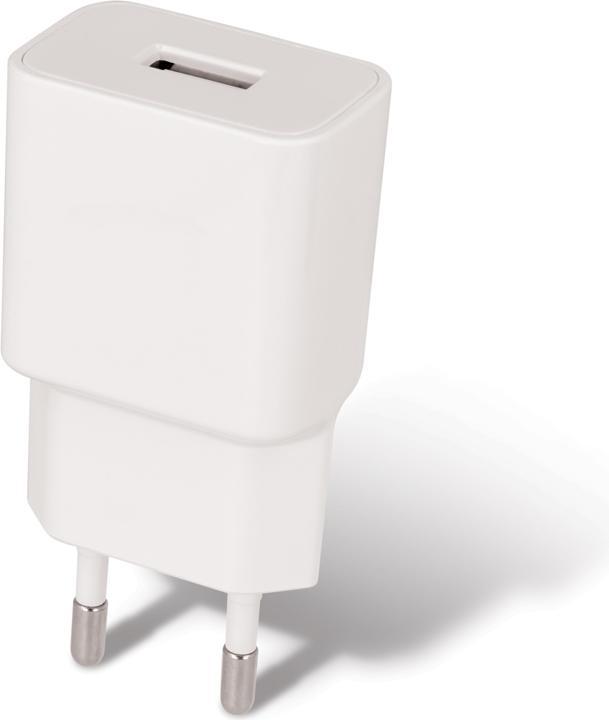Produktbild Maxlife MXTC-01 Ladegerät 1x USB 2.1A weiss + USB-C Kabel (10.50 W, 1 Port)