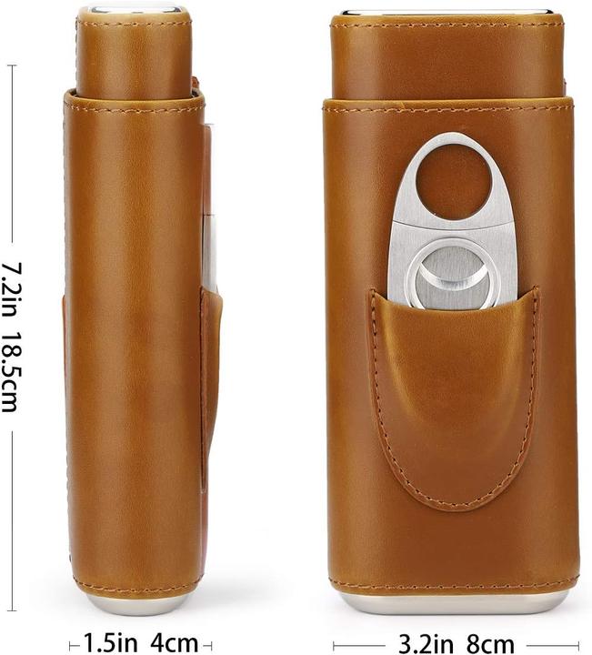 Actual product image TCR Leather Cigar Case