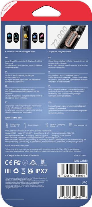 Image du produit Clean X Lite (Brosse à dents sonique)