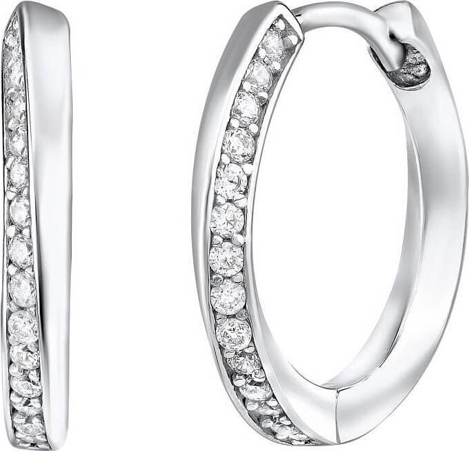 Produktbild Silvego Charming round earrings with zircons Eleanor QRE148