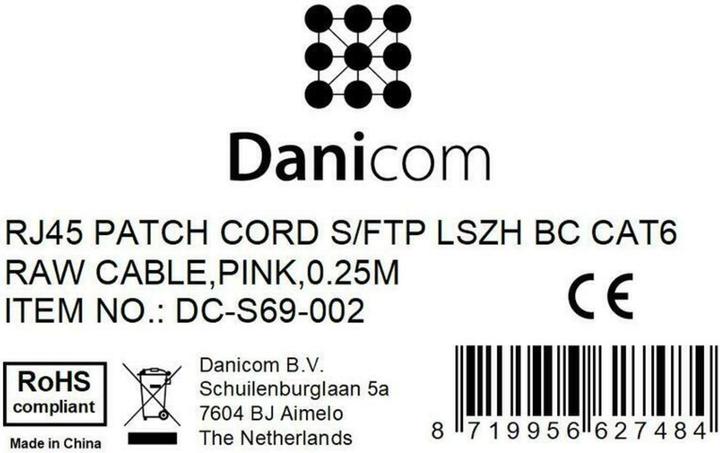 Produktbild Dsit CAT 6 Netzwerkkabel LSOH (CAT6, 0.25 m)