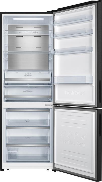 Produktbild Hisense RB645N4BFE Freistehende Kühl-Gefrierkombination 495 L E Schwarz (495 l)