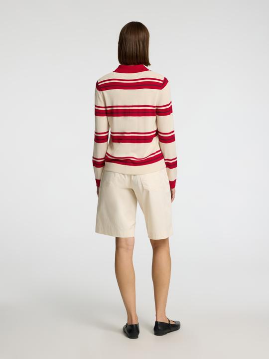 Actual product image Selected Femme 100% Merinowoll Langarm-Poloshirt (M)