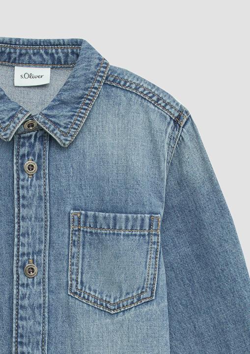 Produktbild S.Oliver Hemd Denim-Hemd im Used-Look (104, 110)