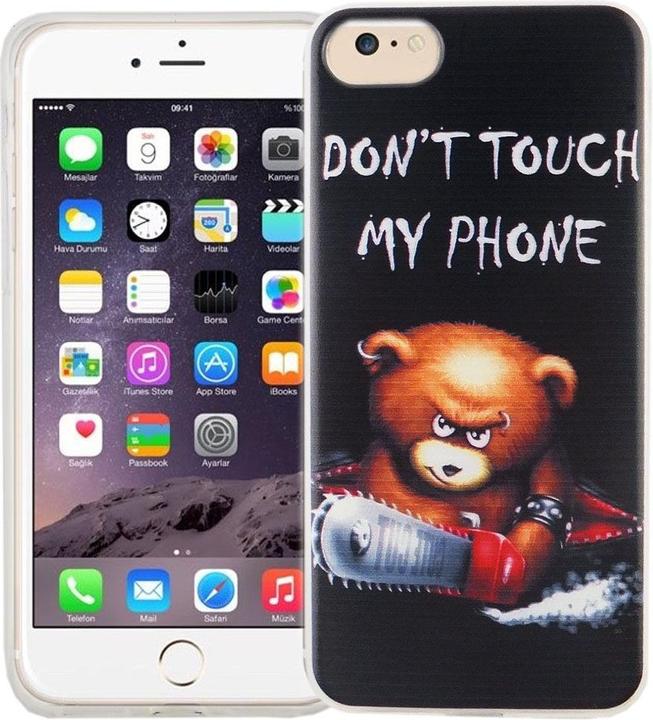 Produktbild König Design Handy Hülle für Apple iPhone SE 2020 Bär Dont Touch Tasche Cover Motiv Slim Case (Apple iPhone SE (2nd Gen))