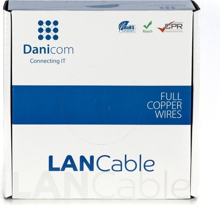 Actual product image Danicom CAT6A U/UTP 50m Flexibel - PVC (Fca) (UTP, CAT6a, 50 m)