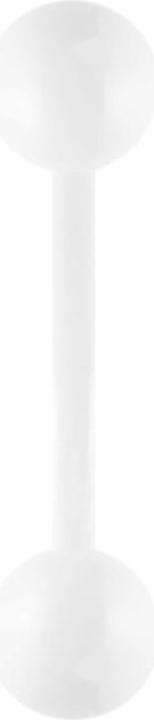 Immagine prodotto Star Piercing Micro banana Bianco puro con pallina (senza ottone, Acciaio chirurgico 316L)