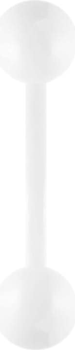 Produktbild Star Piercing Micro Banane Pure White mit Kugel (ohne Messing, Chirurgenstahl 316L)
