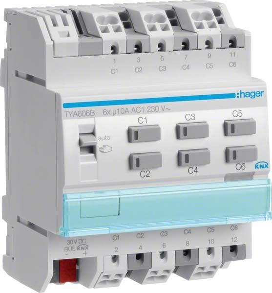 Actual product image Hager KNX Switching/shutter outga. (Heating actuator)