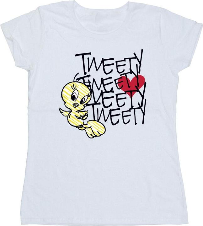 Immagine prodotto Looney Tunes Tweety Love Heart Maglietta Donna (L)