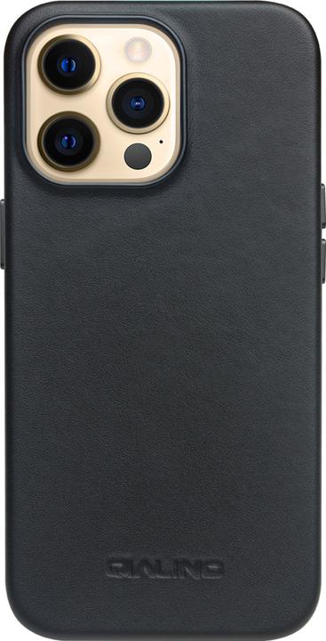 Actual product image QiAlino Coque cuir véritable (compatible MagSafe) (Apple iPhone 14 Pro Max)
