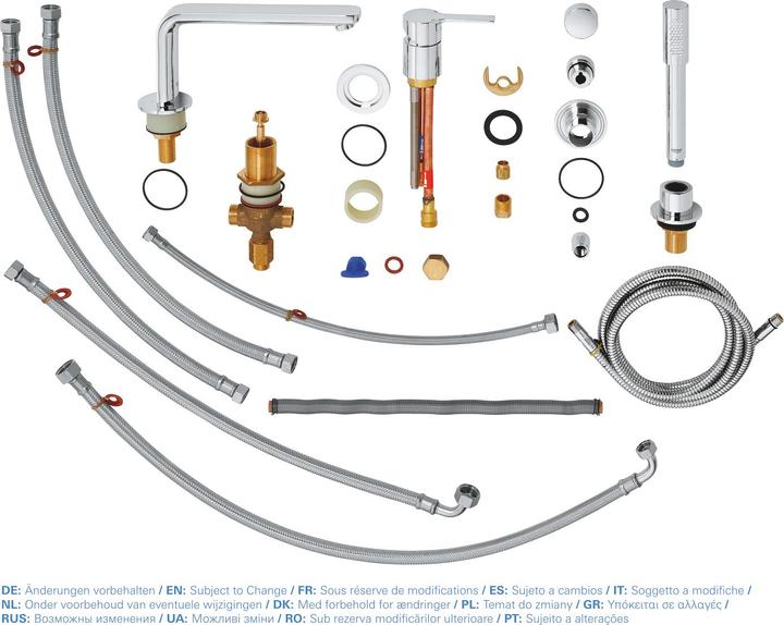 Produktbild Grohe 4L-EH-Wannenkombi LINEARE chrom