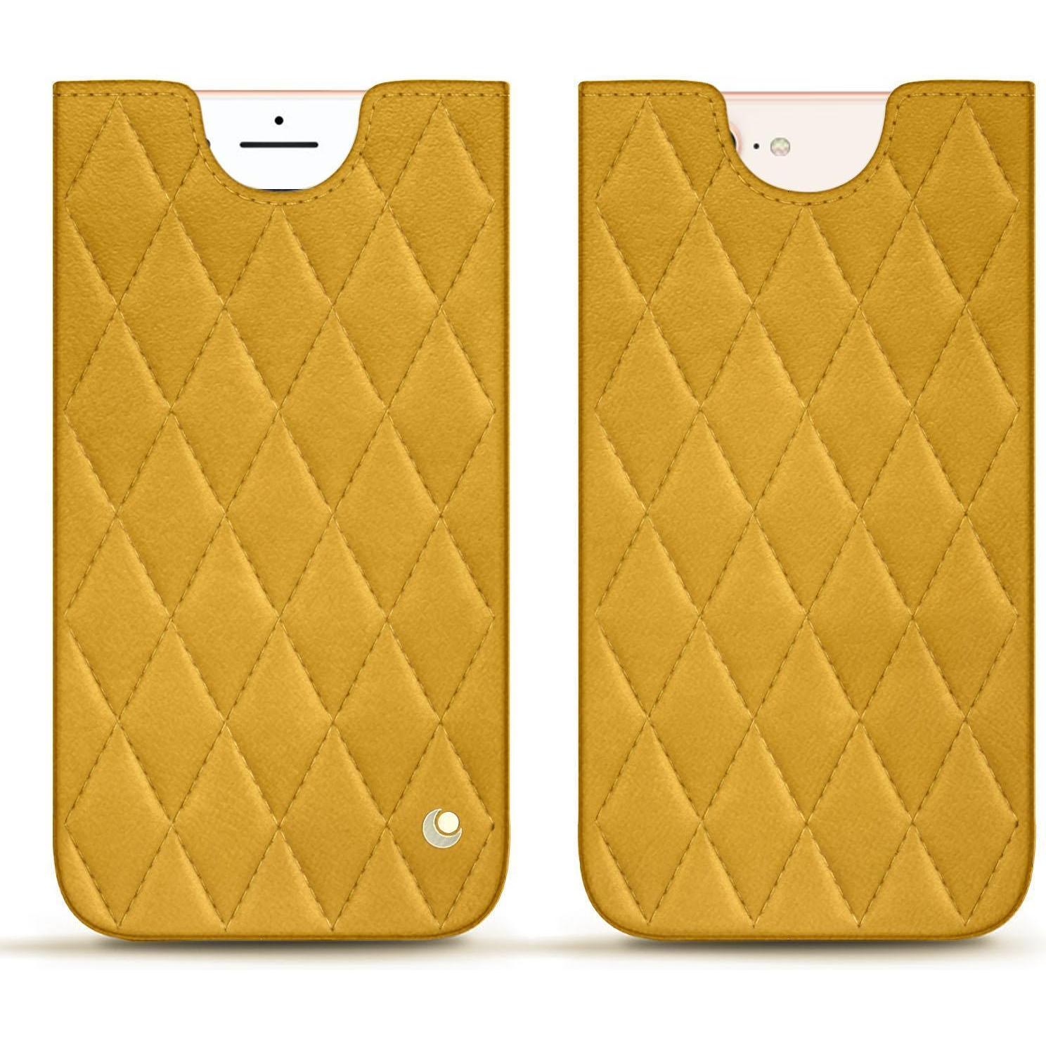 Noreve Lederschutzhülle (Apple iPhone 8 Plus), Smartphone Hülle, Orange