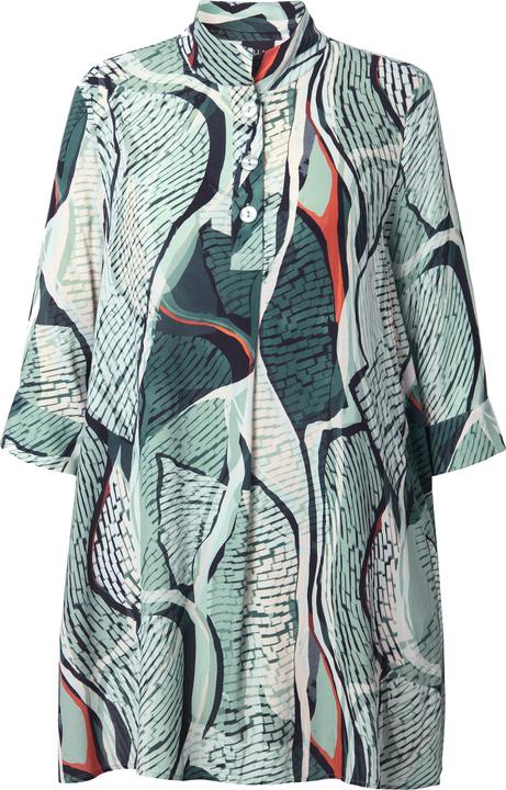 Actual product image Ulla Popken Abstract Print 3/4 Sleeve Tunic Blouse (46, 48)