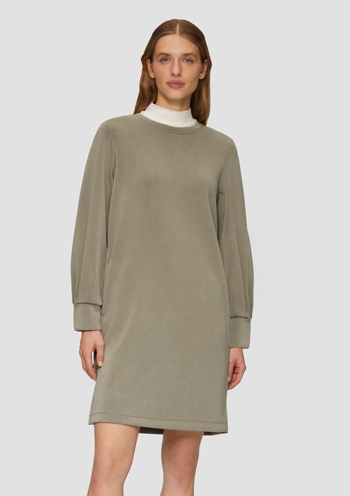 Actual product image S.Oliver Kleid Scuba-Kleid mit Faltendetail am Ärmel und Eingrifftaschen (34)