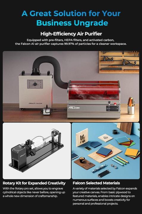 Produktbild Creality Lasergravierer Falcon Pro S 40 W, Drucktechnik: Laser