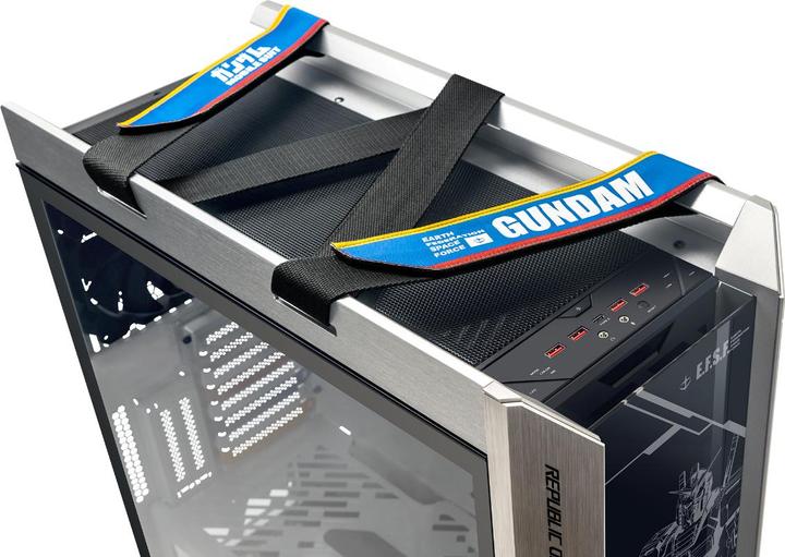 Actual product image ASUS ROG Strix Helios GX601 Gundam Edition (ATX, mATX, Mini-ITX, E-ATX)