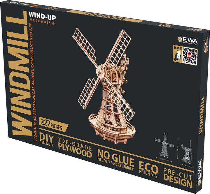 Produktbild Eco Wood Art 3D Holz Modellbausatz - Windmühle