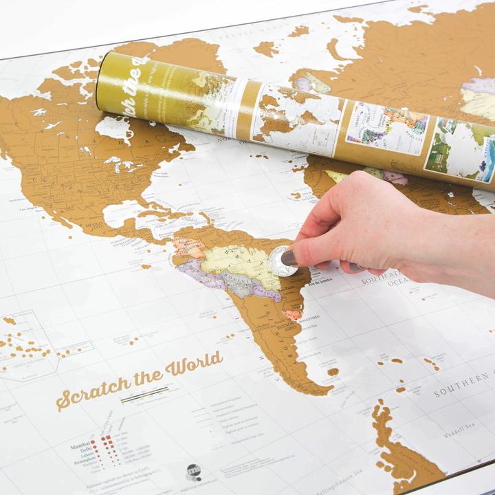 Actual product image Maps International Scratch the World