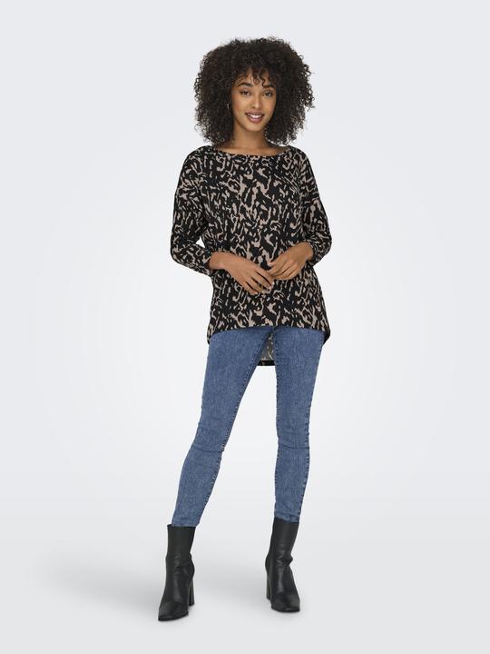 Actual product image Only Printed top with 3/4 sleeves (M)