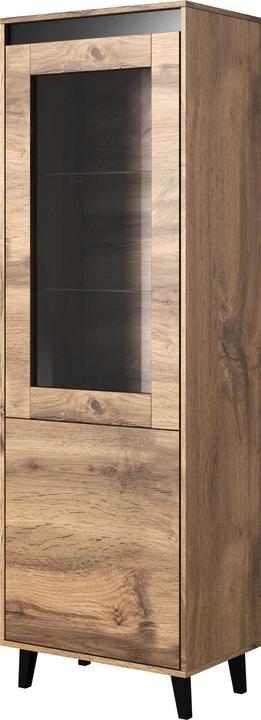 Cama Schrank NORD 60x38x182 5 cm Eiche wotananthrazit (60 x 38 x 182.50 cm)