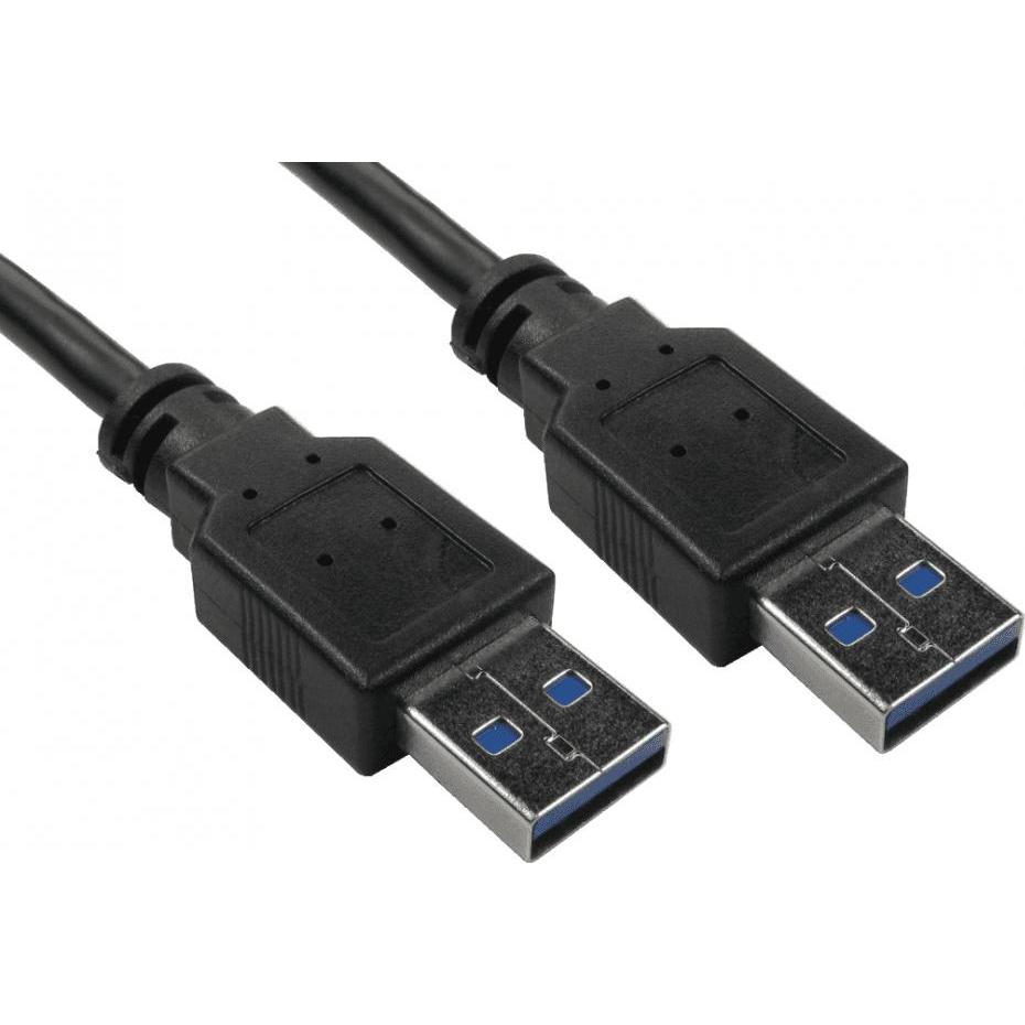 Cables Direct CDL 1mtr USB 3.0 A M - A M Black, USB Kabel