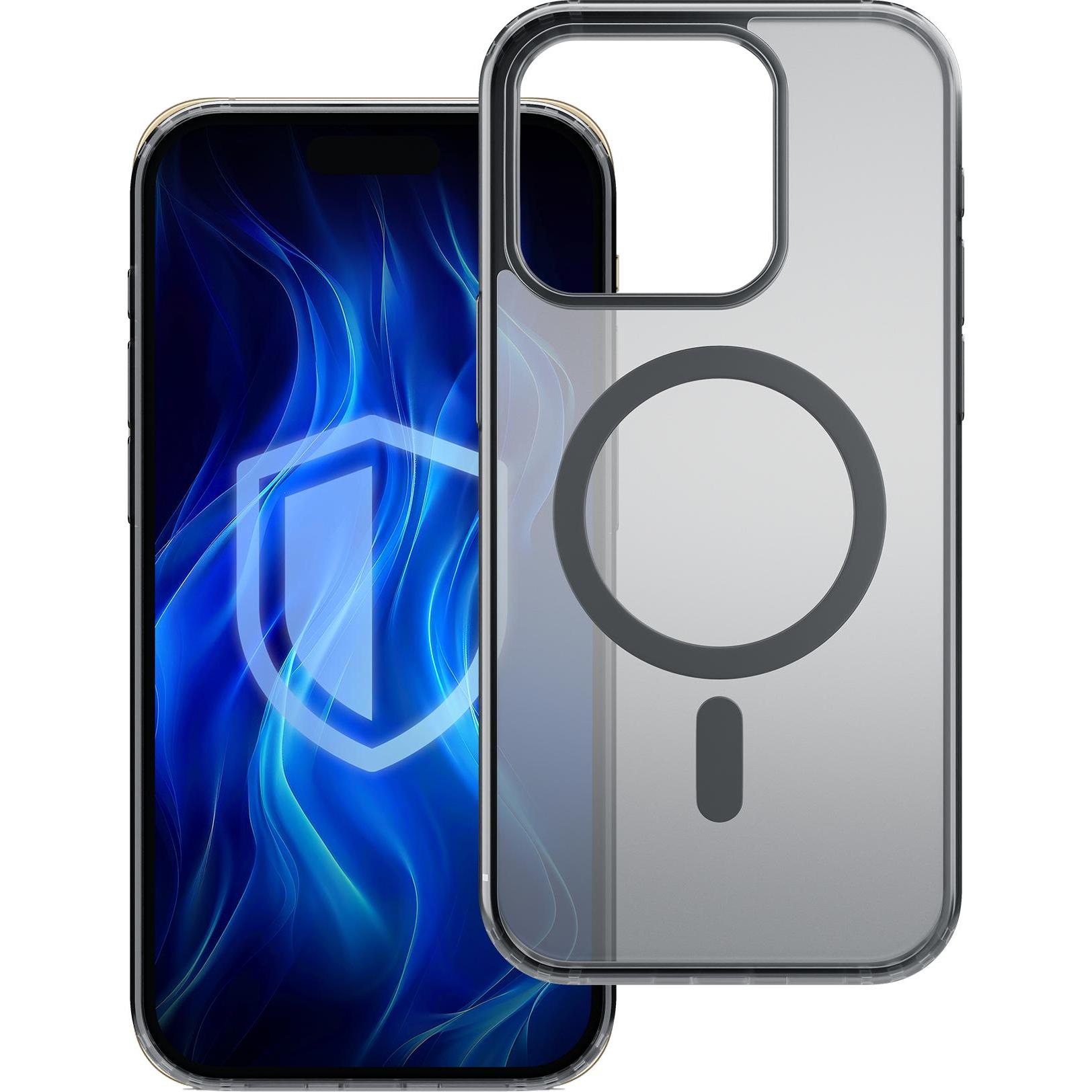 3MK Frosty MagCase iPhone 16 Pro Max czarny/black (Apple iPhone 16 Pro Max), Smartphone Hülle, Schwarz, Transparent