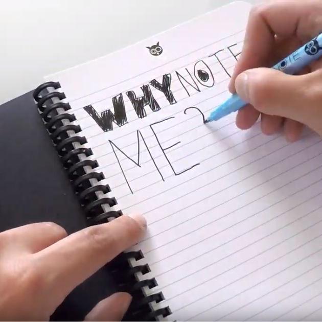 Produktbild Whynote Bloc-note effaçable A5 hibou starter box (A5)