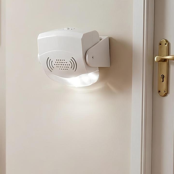 Actual product image Nedis Door Entry Alarm with Motion Detector & 80 dB Bell, Wall & Ceiling Mounted, White (1.10 m)
