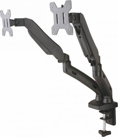 Art RAMM L-13GD Support de table sur vérins à gaz pour 2 moniteurs LED/LCD 13-27 L-13GD (Tables, 27", 7 kg)