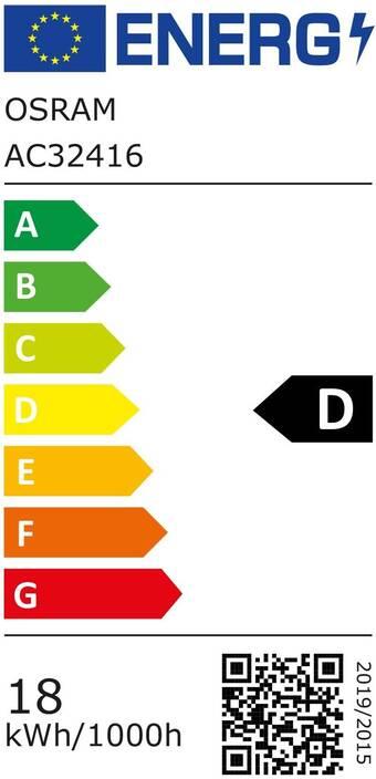 Energie-Label Osram Led Superstar Classic A (E27, 18 W, 2452 lm, 1 x, D)