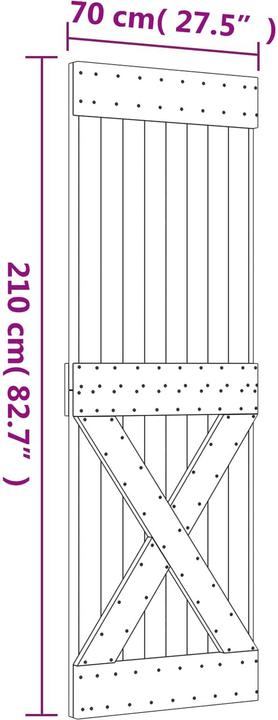 Produktbild vidaXL Schiebetür