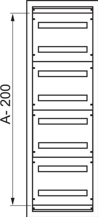 Actual product image Schneider Electric Front panel 2 row 48M 300x600 NSYMUC306