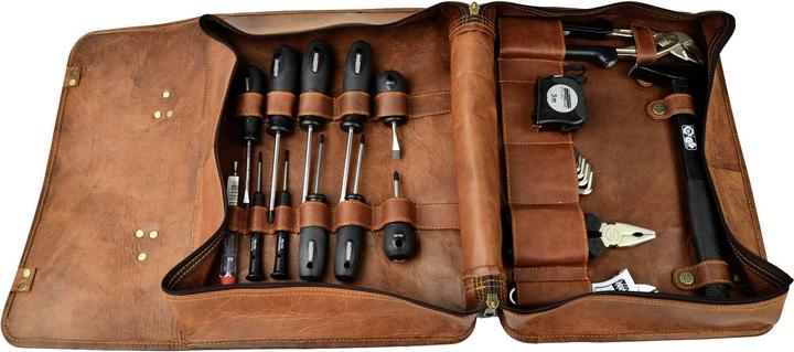 Mannesmann Leather tool bag (25 pieces)