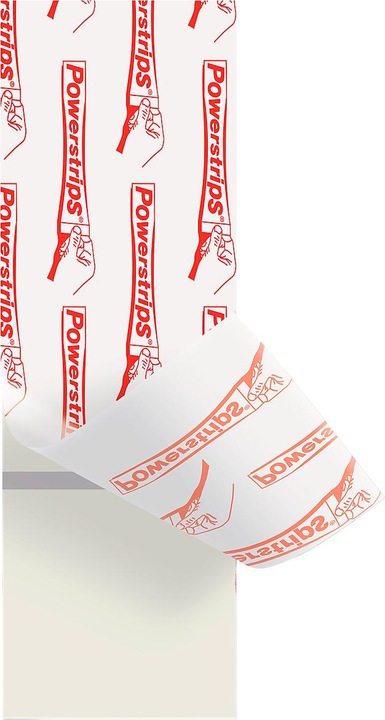 Produktbild tesa Powerstrips für Tapete & Putz, 0,5kg Halteleistung, 9x doppelseitige Klebestreifen