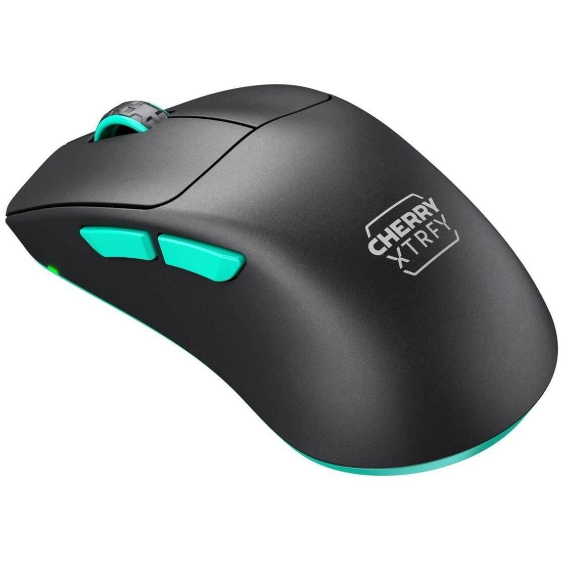 Thumbnail - CHERRY xtrfy M64 Wireless, Black (Kabellos), Maus, Schwarz