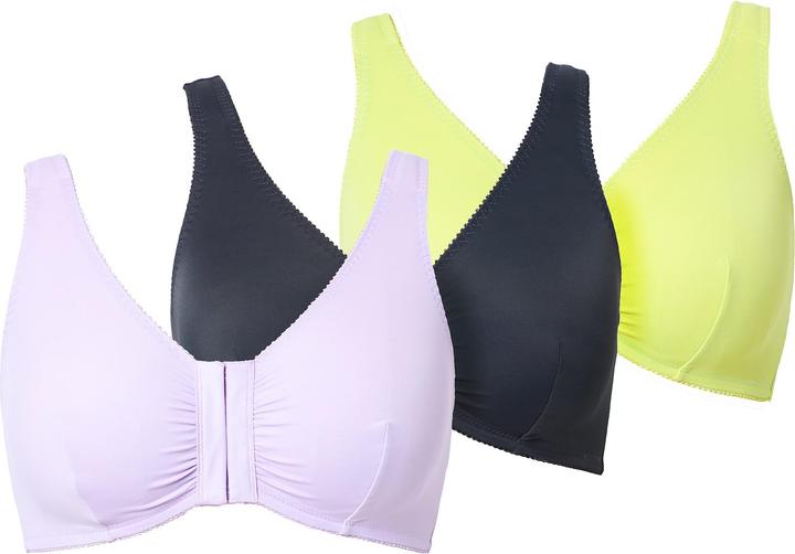 Produktbild Ulla Popken Bustiers, 3er-Pack, Vorderverschluss, Mikrofaser (3er Pack, 85 D)