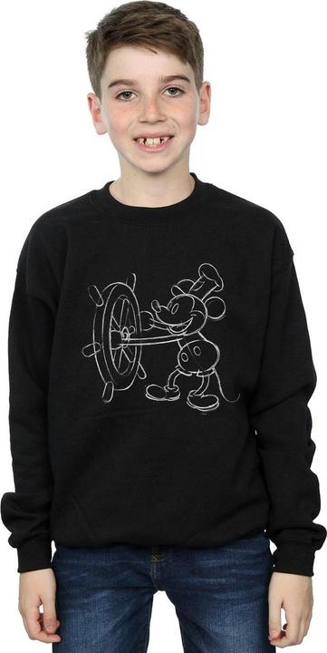 Produktbild Disney Mickey Mouse Steamboat Sketch Sweatshirt Jungen (140, 146)